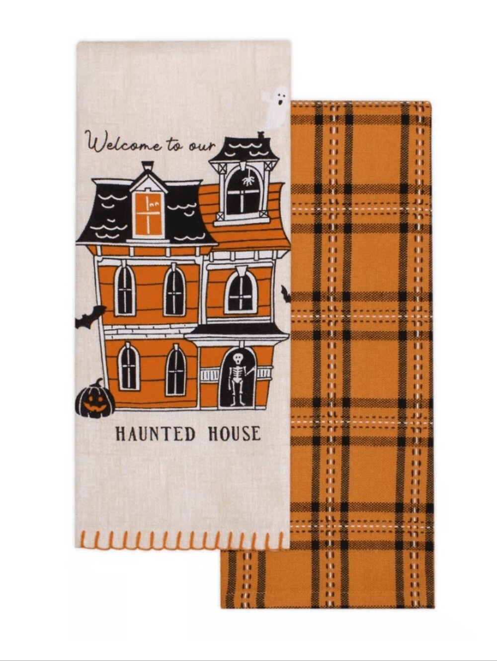 Haunted House Halloween Kitchen Towel